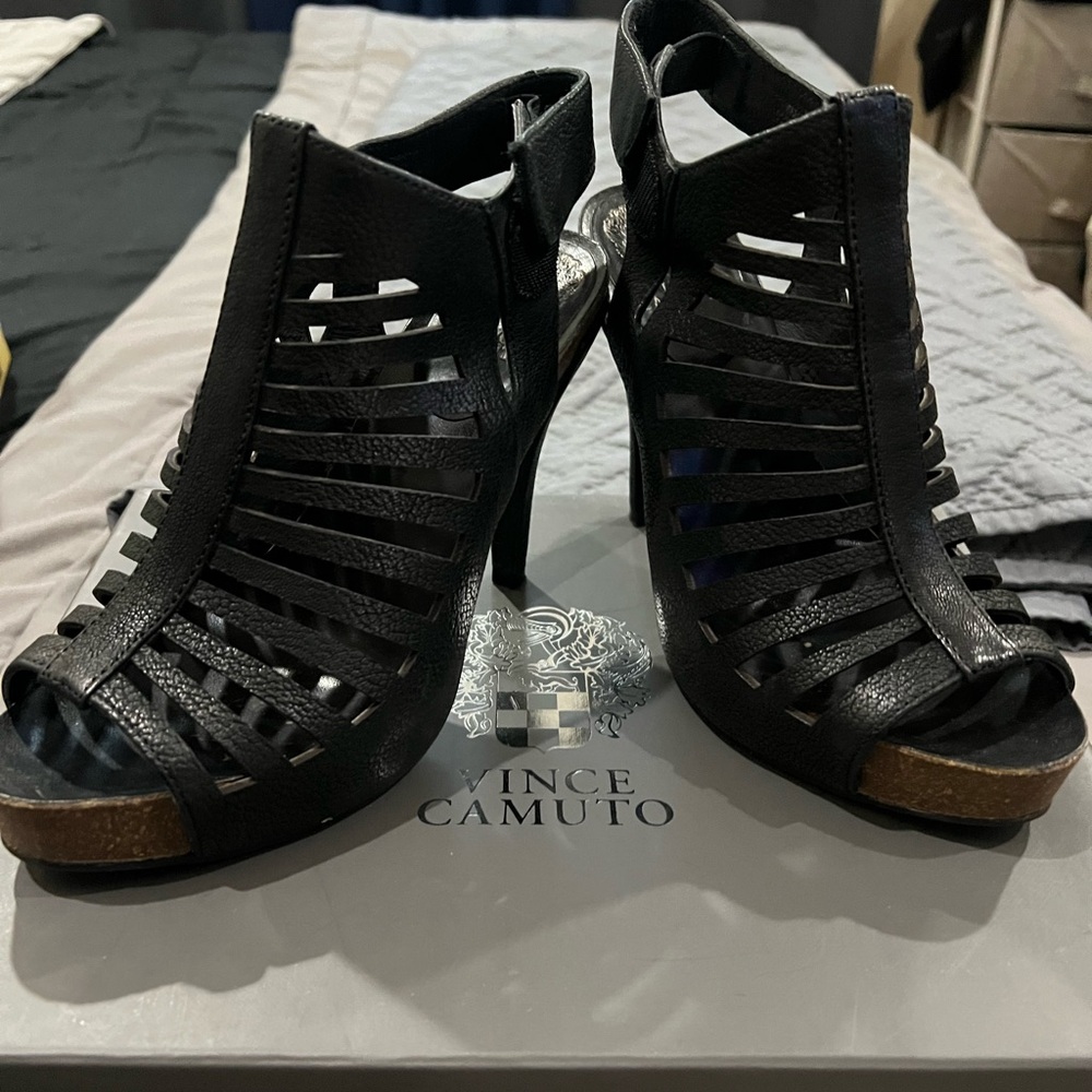 Vince Camuto Black Women's Heeled Sandals